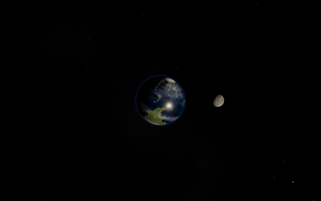 地球と月